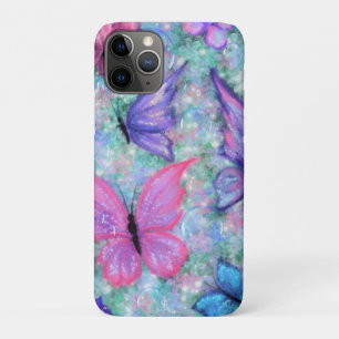 Capa Para iPhone 11 Pro Borboletas Coloridas Voando - Alegria