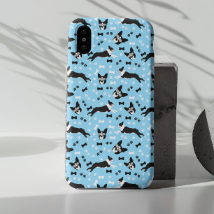 Capa Para iPhone 11 Pro Boston Terrier Dogs Boston Terriers Padrão BLUE