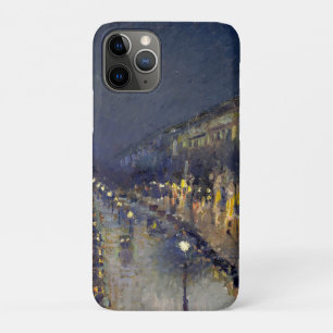 Capa Para iPhone 11 Pro Boulevard Montmartre na Night Pissarro