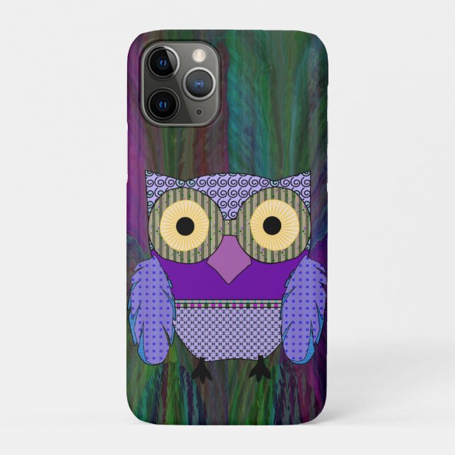 Capa Para iPhone 11 Pro Bright Eyed Owl (Verso)