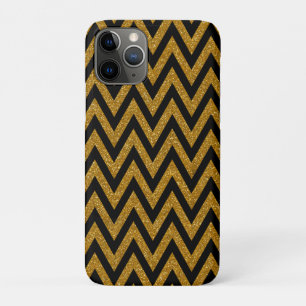 Capa Para iPhone 11 Pro Brilhante Dourado negro para sua versão mais simp