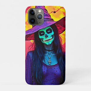 Capa Para iPhone 11 Pro Bruxa do Halloween com Design