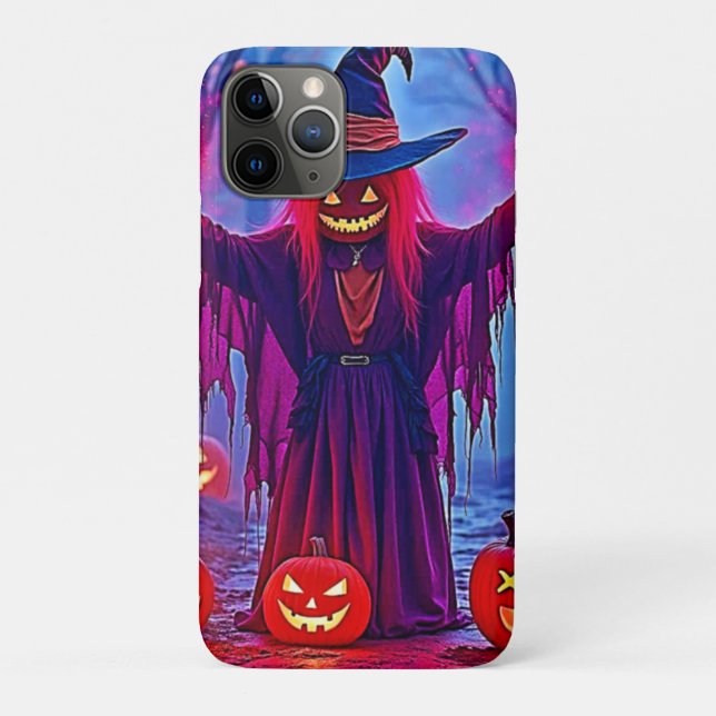 Capa Para iPhone 11 Pro Bruxa Misteriosa na Design de Florestas Encantadas (Verso)