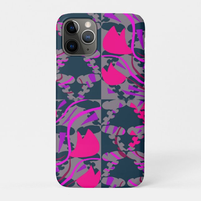 Capa Para iPhone 11 Pro Bulbos de tulipa Rosas (Verso)