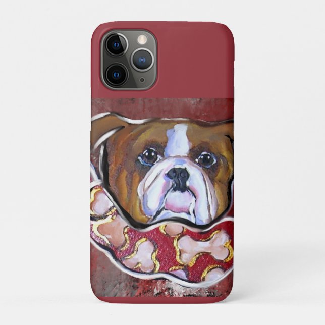 Capa Para iPhone 11 Pro  Bulldog      (Verso)