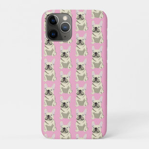 Capa Para iPhone 11 Pro Bulldog Francês Creme