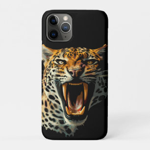 Capa Para iPhone 11 Pro Cabeça de ataque com picos-leopardo