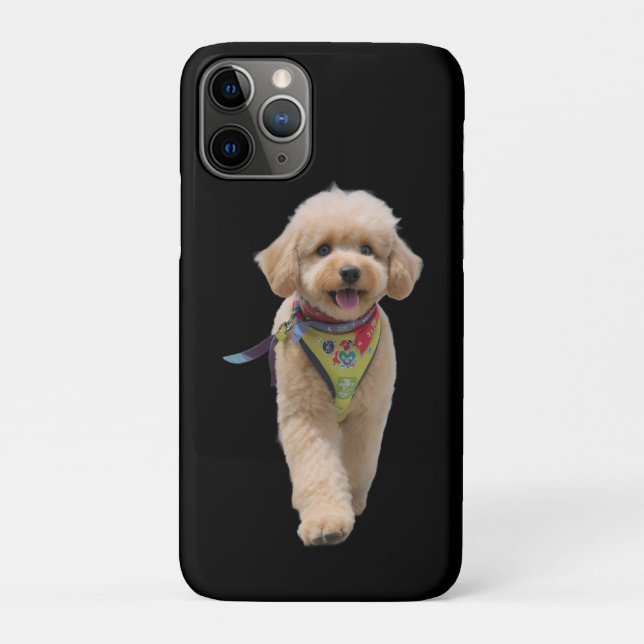 Capa Para iPhone 11 Pro Cachorrinho de Marfim Macio (Verso)