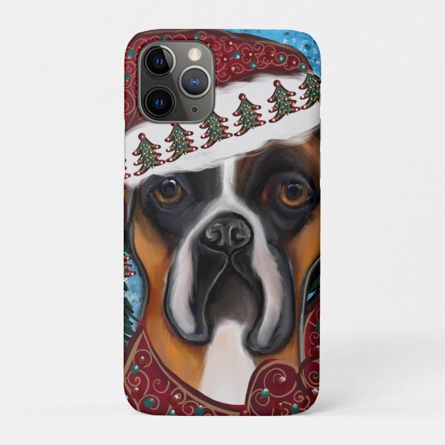 Capa Para iPhone 11 Pro Cachorro Boxer (Verso)