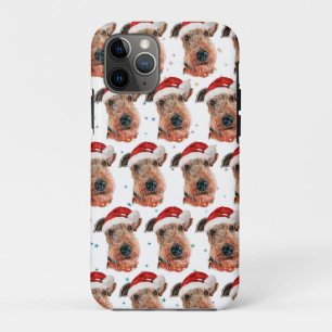 Capa Para iPhone 11 Pro Cachorro da Raça Airedale Terrier Natal