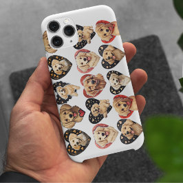 Capa Para iPhone 11 Pro Cachorro do namorados Ouro