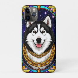 Capa Para iPhone 11 Pro Cachorro em Cores Vibrantes e Detalhes