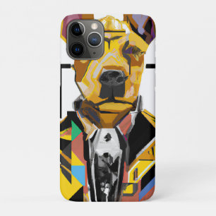 Capa Para iPhone 11 Pro Cachorro Vestindo um traje: Arte Digital
