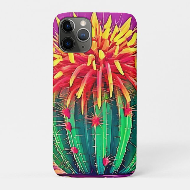 Capa Para iPhone 11 Pro Cactus Vibrante (Verso)
