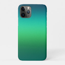 Capa Para iPhone 11 Pro Caderno Espiral Moderno Mini com Gradiente de Verd
