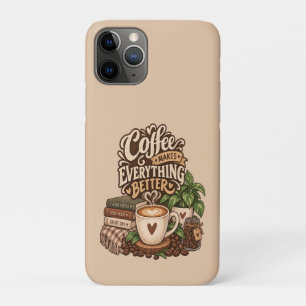 Capa Para iPhone 11 Pro Café Torna Tudo Melhor – Cozy Coffee Lover