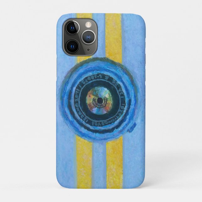 Capa Para iPhone 11 Pro Câmera Azul (Verso)