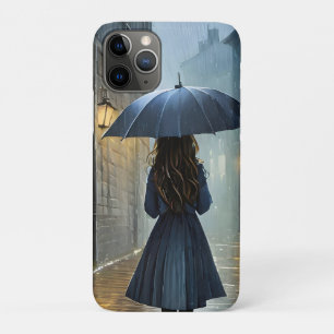 Capa Para iPhone 11 Pro Caminhando na chuva