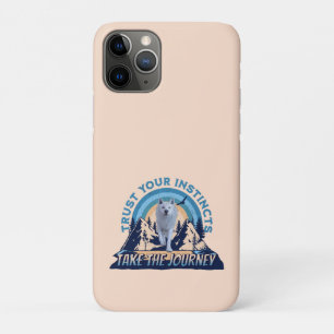 Capa Para iPhone 11 Pro Camiseta Trust Your Instincts Arctic Wolf