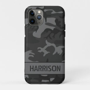 Capa Para iPhone 11 Pro Camuflagem Cinza
