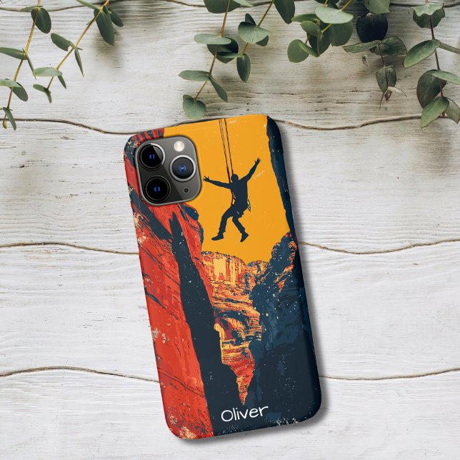 Capa Para iPhone 11 Pro Canyon Rappelling Adventure (Criador carregado)
