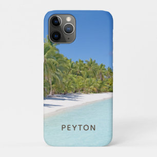 Capa Para iPhone 11 Pro Capa de iPhone Case-Mate Praia Tropical com Palmei