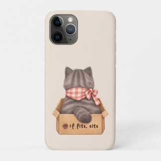 Capa Para iPhone 11 Pro Capa de iPhone Gato na Caixa