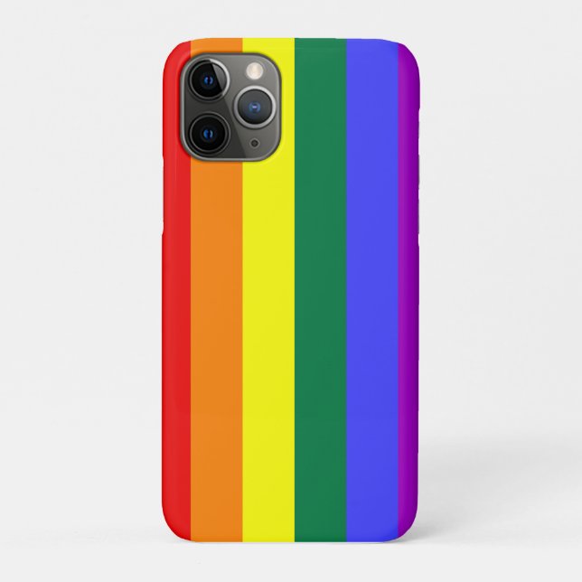 Capa Para iPhone 11 Pro capa de iPhone / iPad com bandeira arco-íris (Verso)