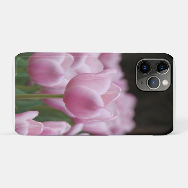 Capa Para iPhone 11 Pro Capa de iPhone tulipa rosa (Verso (horizontal))
