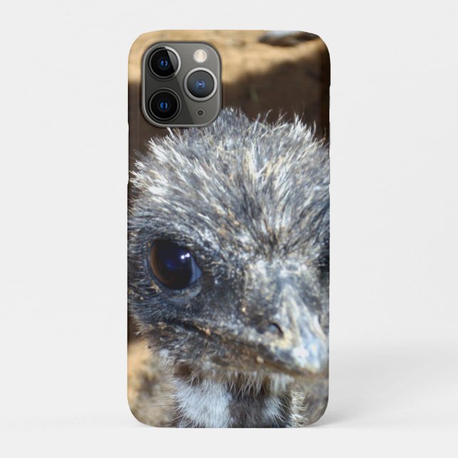 Capa Para iPhone 11 Pro Cara De Baby Emu, (Verso)