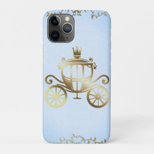 Capa Para iPhone 11 Pro Carruagem Dourada Elegante Princesa do Livro de Hi