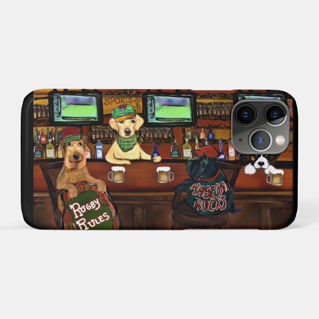 Capa Para iPhone 11 Pro Cartaz AIREDALE & AMIGOS (Verso (horizontal))