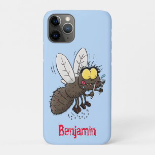 Capa Para iPhone 11 Pro Cartoon de insetos com mosca-da-espada