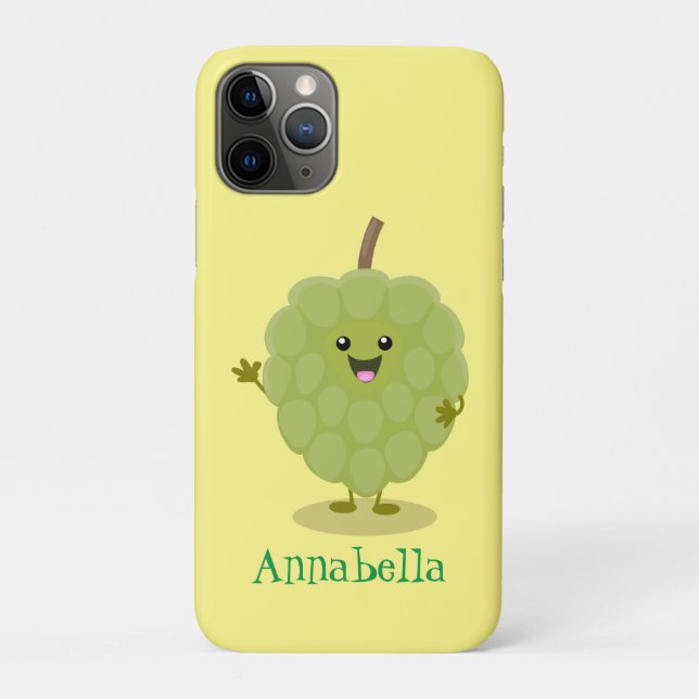 Capa Para iPhone 11 Pro Cartoon de maçã-pastelaria (Verso)