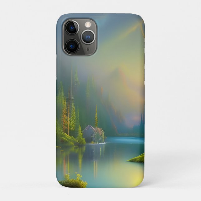 Capa Para iPhone 11 Pro Casa doce na floresta (Verso)