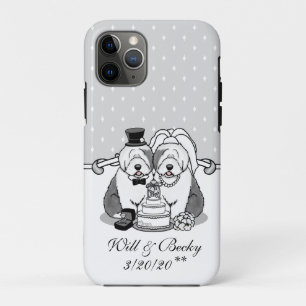 Capa Para iPhone 11 Pro Casamento de Ovelhas Ovelhas Ovelhas Cachorras Noi