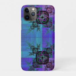 Capa Para iPhone 11 Pro Caso Aqua e Lilac Fractal Joy iPhone/iPad