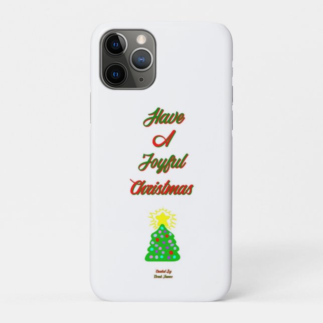 Capa Para iPhone 11 Pro Caso Joyful Christmas Apple iPhone 11 Pro (Verso)