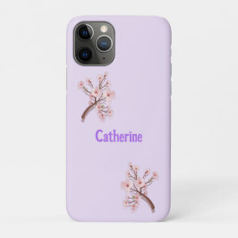 Capa Para iPhone 11 Pro Catherine Sakura Galho Florido Coração