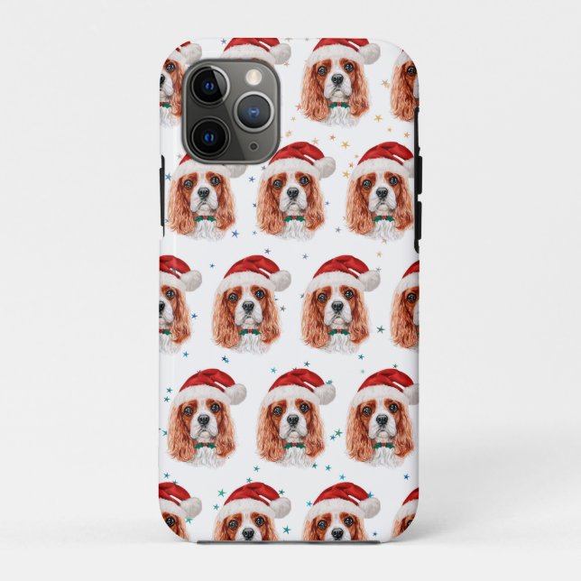 Capa Para iPhone 11 Pro Cavalier King Charles Spaniel Raça de Cão Natal (Verso)