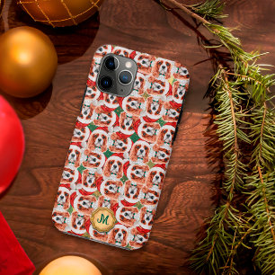 Capa Para iPhone 11 Pro Cavalier Spaniel Verde Dourado Cachorro Fofo Natal