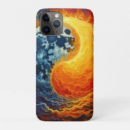 Capa Para iPhone 11 Pro Celestial Yin Yang Art