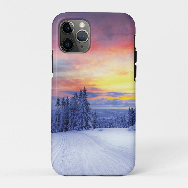 Capa Para iPhone 11 Pro Cenário de inverno (Verso)