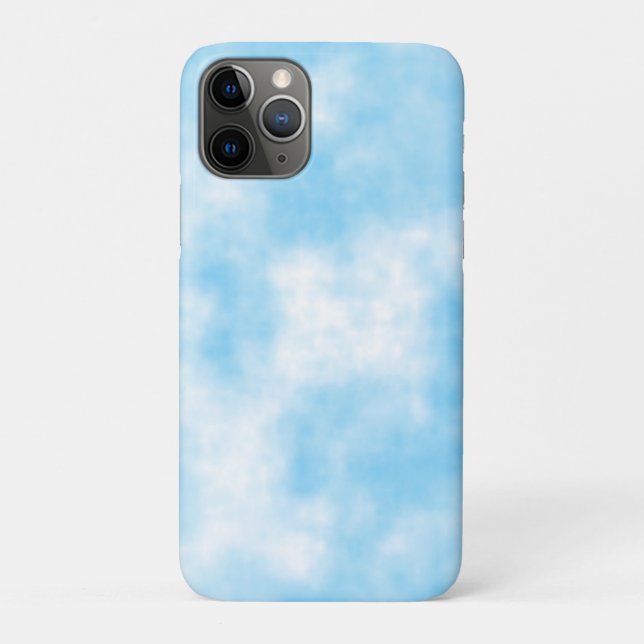 Capa Para iPhone 11 Pro Céu Azul e Arte em Nuvem Personalizada (Verso)