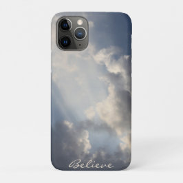 Capa Para iPhone 11 Pro Céu Azul Inspiron Sunbeams