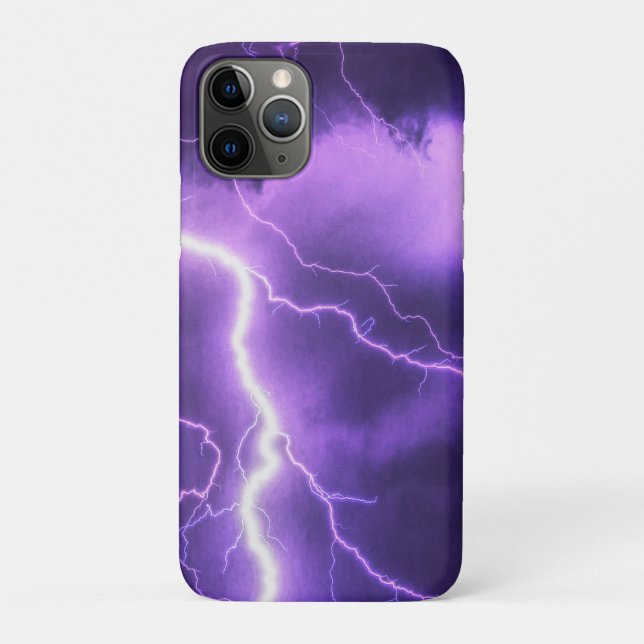 Capa Para iPhone 11 Pro céu lindo, trovão (Verso)