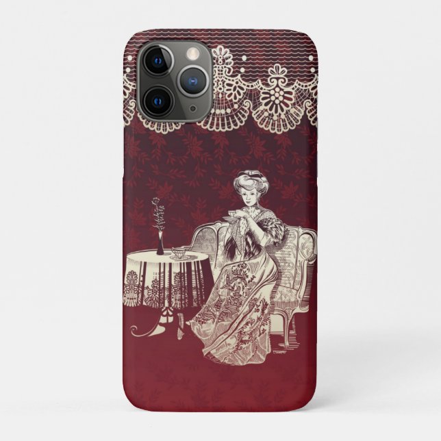 Capa Para iPhone 11 Pro chá de senhorita (Verso)