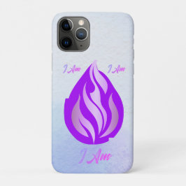 Capa Para iPhone 11 Pro Chama Violeta Sagrada - Eu Sou