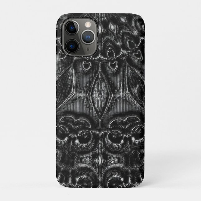 Capa Para iPhone 11 Pro Charcarvão Mandala (Verso)