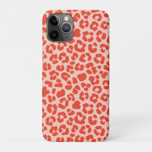 Capa Para iPhone 11 Pro Cheetah Impressão Pattern Red